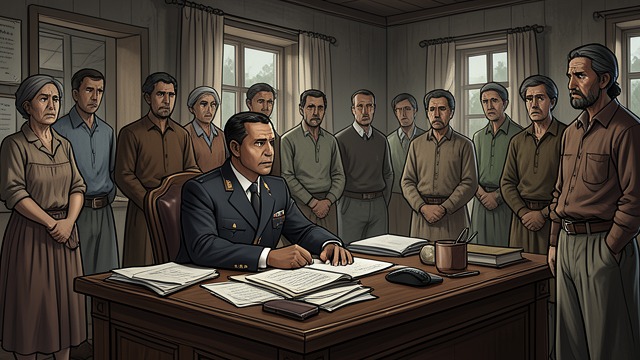 A Powerful Official from "The Peasants". A Powerful Official Village influence Piotr, the Voyt, works closely with the manor and holds authority over village business and local disputes.