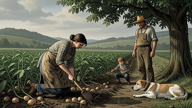 Work Without Recognition from "The Peasants". Work Without Recognition Daily labor Women dig potatoes, raise children, tend animals, and keep households functioning, often while men claim authority over…