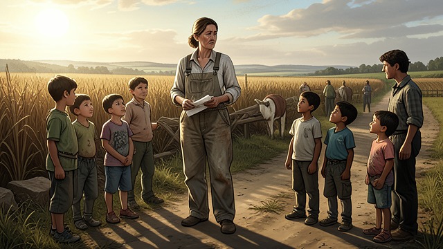 Hanka Takes Responsibility from "The Peasants". Hanka Takes Responsibility Necessity creates authority After the men are arrested, Hanka takes charge of farm work, finances, and the children.
