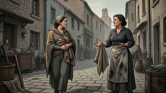 The Quilt Is Lost from "The Peasants". The Quilt Is Lost A fragile reserve Agata returns to Lipce with her carefully prepared burial goods and hopes the Kłąbs will receive her.