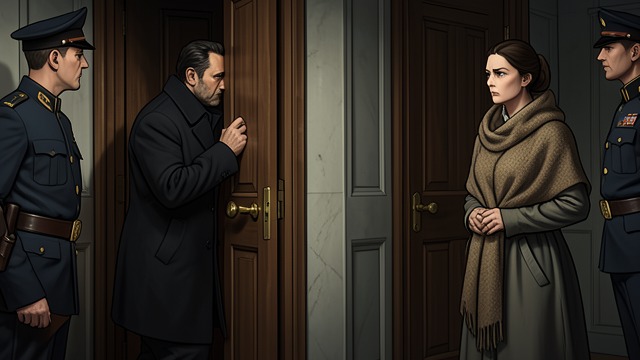 Authorities Search from "The Peasants". Authorities Search Suspicion turns toward him Gendarmes visit Lipce seeking Rocho, whose teaching and distribution of Polish books draw official attention.