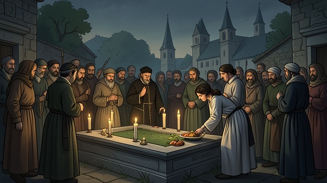 The Dead Remembered from "The Peasants". The Dead Remembered Communal mourning The village gathers to pray for the dead, make offerings, and visit graves on All Souls’ Day.