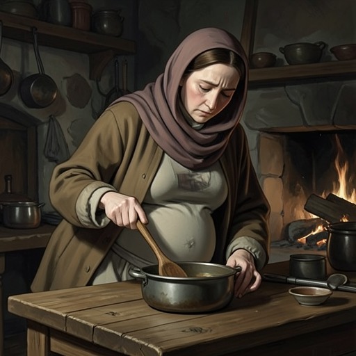 The Birth and Care of Rocho from "The Peasants". This subplot follows Hanka’s difficult pregnancy and birth, and the support she receives while Antek is imprisoned.