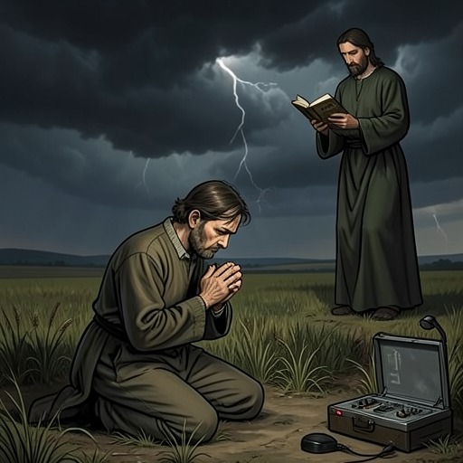 Faith, Fate, and Self-Reliance from "The Peasants". This thread traces the tension between religious submission, beliefs about an unchangeable order, and acts of practical resistance.