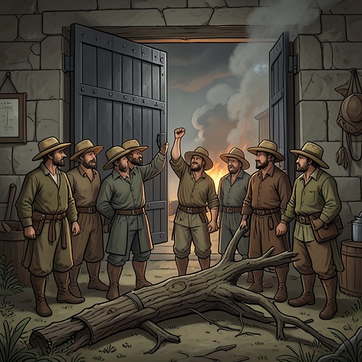 The Village Against the Forest Workers from "The Peasants". This thread tracks the villagers’ shift from complaint to confrontation and the violent aftermath of defending forest and land rights.