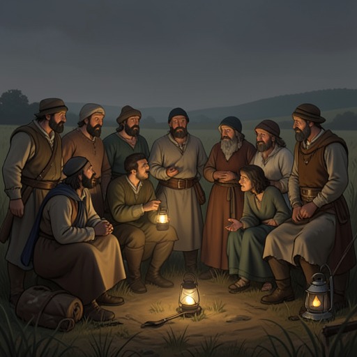 The Village’s Human Voice from "The Peasants". This thematic thread follows how gossip, storytelling, sermons, and public meetings shape what Lipce can know and do together.