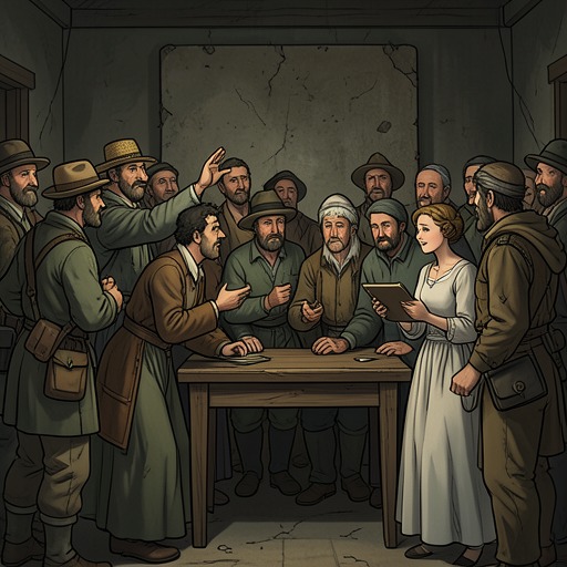 Village Speech and Political Awakening from "The Peasants". This thread traces how education, public discussion, and competing languages shape the villagers’ limited political awakening.