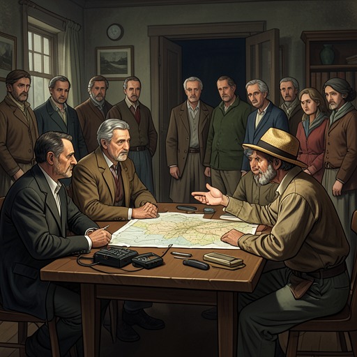 Kinship, Inheritance, and New Households from "The Peasants". This thread traces family obligation from contested inheritance to the creation of new homes and the recurring uncertainty of who belongs.