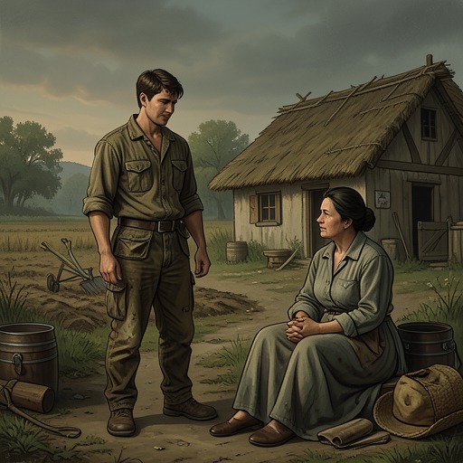 The Szymek and Nastusia Household from "The Peasants". This thread follows Szymek’s emancipation from his mother, marriage to Nastusia, and the creation of an independent holding at Podlesie.