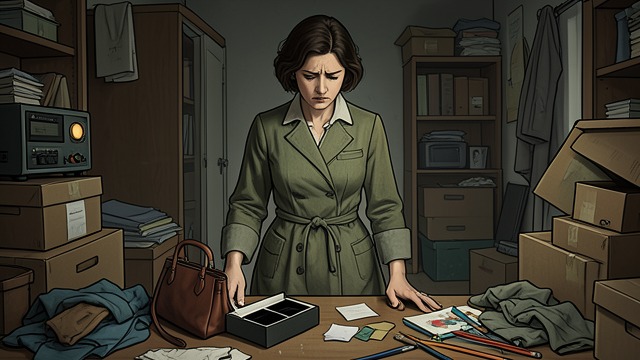 Objects Left Behind from "Moving". Objects Left Behind The burden of choosing Edwina begins culling possessions but repeatedly finds that even a mundane object can open onto an earlier life.