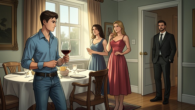 The Oxford Party and Conviction from "Moving". A Life Changes Course A family celebration At the twins’ twenty-first birthday gathering, Charlie appears happy and close to his family.