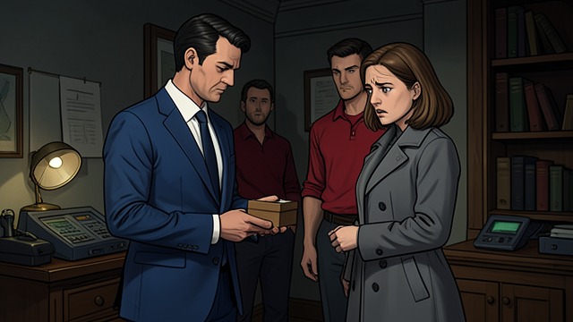 Confession Opens a Door from "Moving". Confession Opens a Door A secret recovered When Barbara’s declining health brings Lucas back to London, he opens his old trunk and finds Edwina’s jewellery…