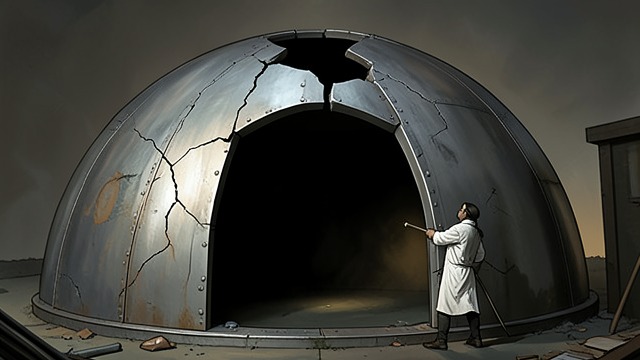 The Unfinished Cover from "Voices from Chernobyl". The Unfinished Cover Containment in Doubt The damaged reactor remained enclosed, but accounts raised concerns about cracks and unknown conditions inside.
