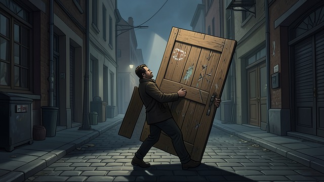 Taking the Door from "Voices from Chernobyl". Taking the Door A Return to the Apartment Nikolai returned to retrieve the door after the apartment had been looted.