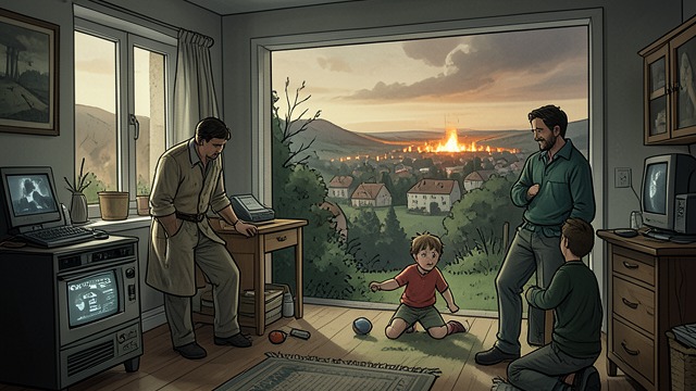 A House in Narovlya from "Voices from Chernobyl". A House in Narovlya Unexpected Shelter In Narovlya, the family received housing and the husband found work.