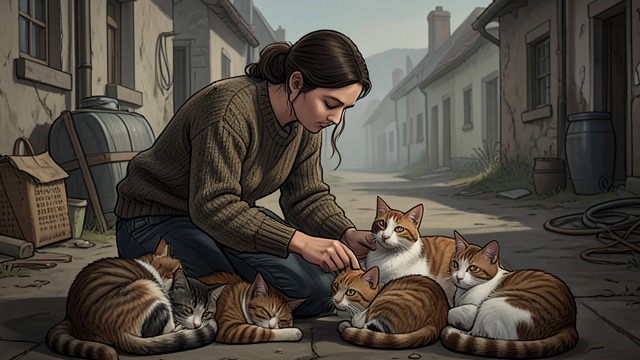 The Animals Wait from "Voices from Chernobyl". The Animals Wait Feeding the Abandoned Zinaida gave food to cats and dogs whose owners had been taken away.
