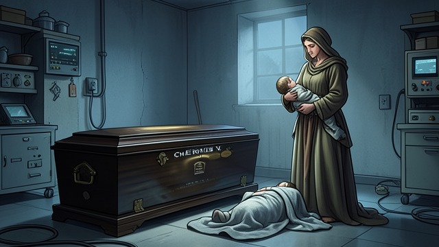 Two Funerals from "Voices from Chernobyl". Two Funerals A Sealed Burial Vasily was buried under strict controls, in a sealed coffin, with relatives denied ordinary access to the body.