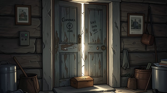 The Door Bears Witness from "Voices from Chernobyl". The Door Bears Witness A Material Testimony The rescued door stands for a family life that forced displacement threatened to erase.