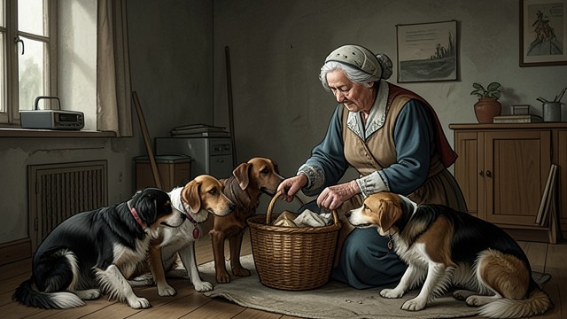 A Neighbor Feeds Them from "Voices from Chernobyl". A Neighbor Feeds Them Care After Departure An elderly resident remained among empty houses and shared food with abandoned cats and dogs.