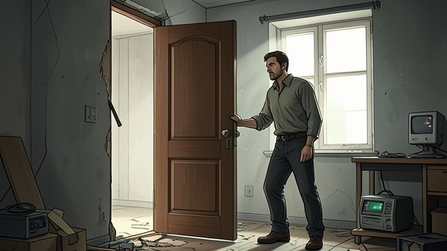 The Door Is Stolen Back from "Voices from Chernobyl". The Door Is Stolen Back A Difficult Retrieval Nikolai returned to the abandoned apartment and removed the door despite the risk of being challenged by police.