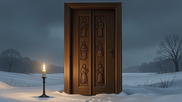 Life Marked on Wood from "Voices from Chernobyl". Life Marked on Wood A Family Record The family door carried height marks recording the growth of children and memories of earlier generations.