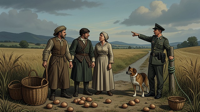 The Harvest Is Left from "Voices from Chernobyl". The Harvest Is Left Work Interrupted Families worried about potatoes, animals, and stored food while officials emphasized departure.