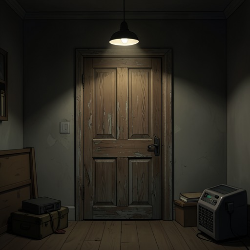 A Door as Family Memory from "Voices from Chernobyl". This flow traces how the family door becomes a physical bond linking childhood, evacuation, death, and remembrance.