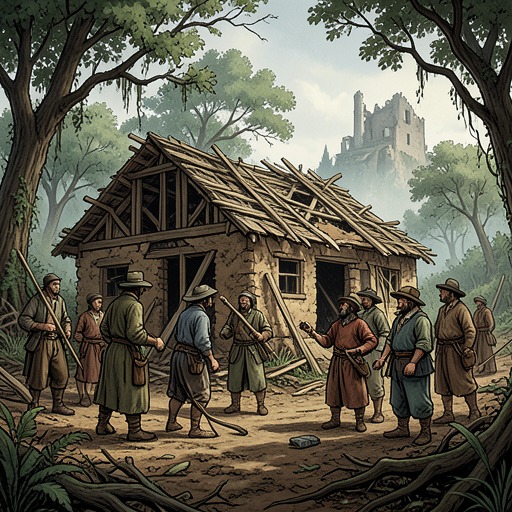 The Returnees of Bely Bereg from "Voices from Chernobyl". This flow follows villagers who reject permanent resettlement and rebuild a life in the contaminated homeland they still recognize as theirs.
