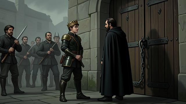 The King Holds the Holdfast from "Fire & Blood". Aegon Refuses to Yield The Gates Are Defended Aegon and Viserys refuse to leave Maegor’s Holdfast, and Sandoq blocks the drawbridge against the Kingsguard.