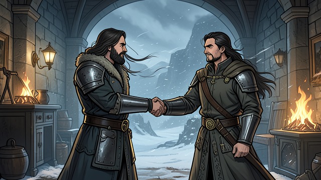 A Northern Promise from "Fire & Blood". The Pact of Ice and Fire A Political Agreement Cregan Stark agrees to support Rhaenyra in return for a future marriage alliance between their houses.