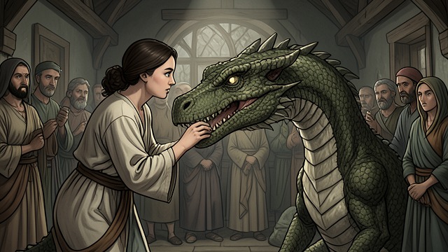 Nettles Tames Sheepstealer from "Fire & Blood". A Rider Without Proof Patience Instead of Lineage Nettles feeds Sheepstealer daily until the dragon accepts her.