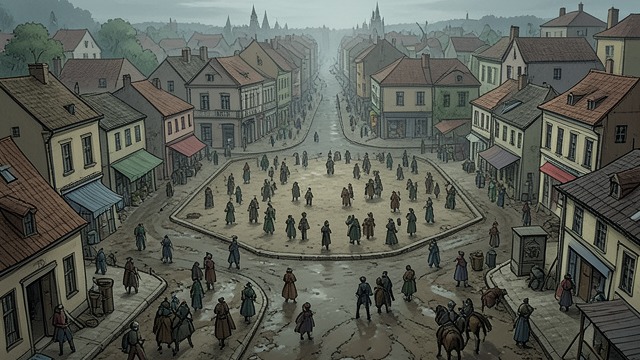 A City Remade from "Fire & Blood". Streets and Public Space Acknowledging the Disorder Jaehaerys sees that narrow, muddy streets make the capital difficult to navigate and unhealthy to inhabit.