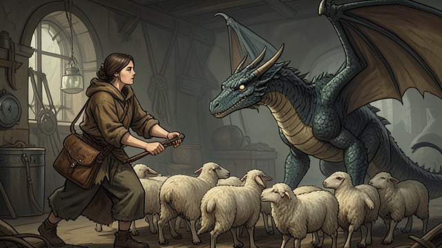 Sheepstealer Accepts Her from "Fire & Blood". A Rider Is Made Daily Offerings Nettles brings sheep to Sheepstealer until the wild dragon accepts her presence.