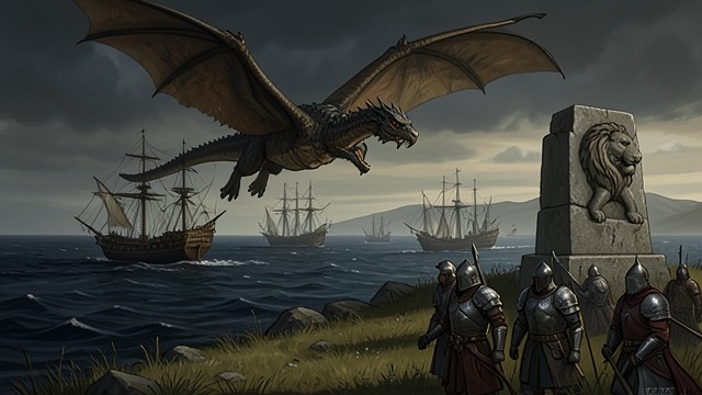 Aegon Ends the War from "Fire & Blood". The King Restores Order Dragonfire and Submission Aegon arrives with fleets and Balerion.