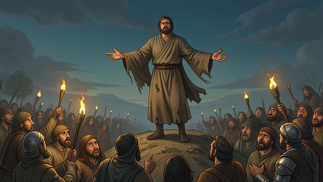 The Shepherd Preaches from "Fire & Blood". Fear Finds a Voice Dragons as Demons The Shepherd calls dragons unnatural and urges the crowd to purge the capital of them.