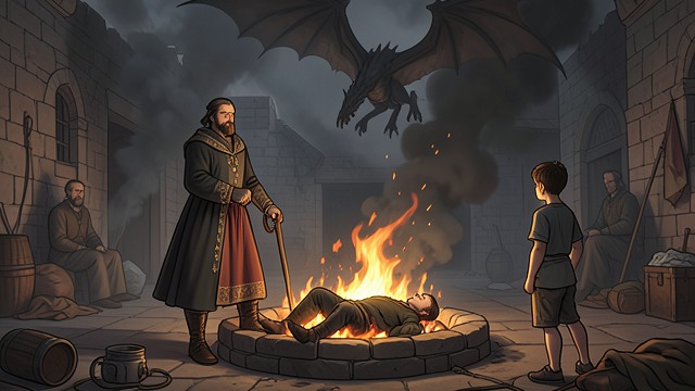 The Last Claimant Dies from "Fire & Blood". Rhaenyra Is Executed Aegon’s Revenge Aegon feeds Rhaenyra to Sunfyre before her surviving son. The act answers years of violence with more dynastic bloodshed.