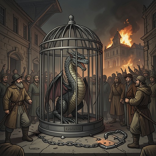 The Death of the Dragons from "Fire & Blood". This thread traces how civil war, human revolt, and political collapse bring the last dragons close to extinction.