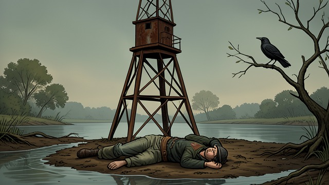 A Body in the Swamp from "Where the Crawdads Sing". A Death Discovered The Find Two boys find Chase Andrews beneath the Abandoned Fire Tower.