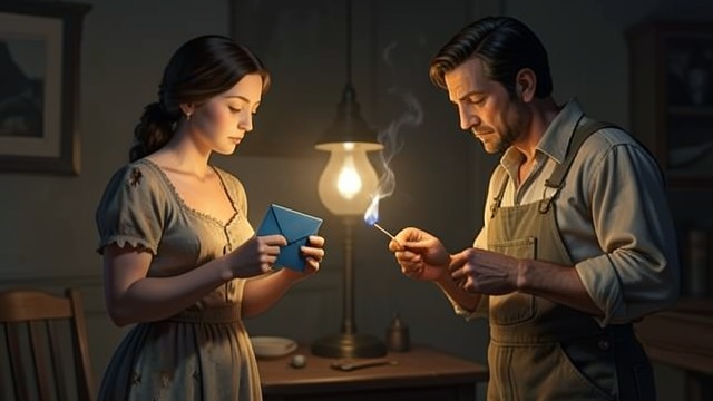 Ma’s Letter Burned from "Where the Crawdads Sing". A Message Destroyed Hope in the Mail Kya recognizes Ma’s handwriting on a blue envelope and imagines that her mother may be coming home.