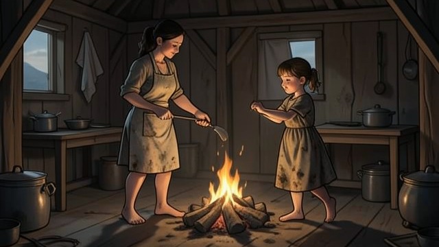 Morning Chores Together from "Where the Crawdads Sing". A Daily Intimacy Shared Work Ma and Kya cook, clean, and dance together in the shack.