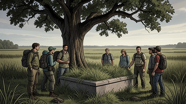 A Protected Memory from "Where the Crawdads Sing". What Remains A Public Burial Kya is buried on her land beneath an oak overlooking the sea.