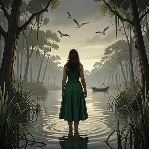 The Marsh as Teacher from "Where the Crawdads Sing". The marsh provides Kya with food, shelter, knowledge, and a moral framework that counters the human institutions that reject her.