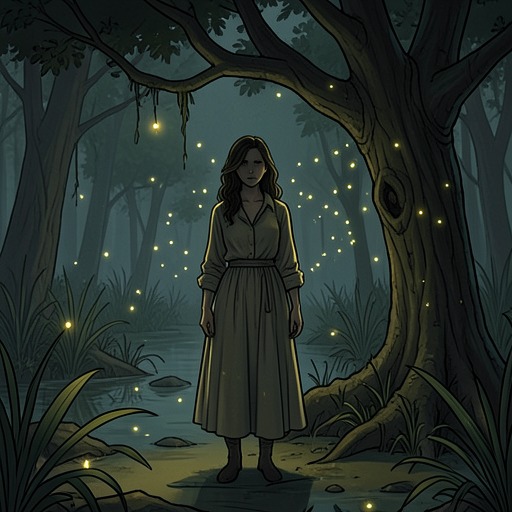The Firefly as a Narrative Trap from "Where the Crawdads Sing". Firefly imagery links courtship, deception, hidden intention, and the final revelation that Kya’s own writing concealed the truth.