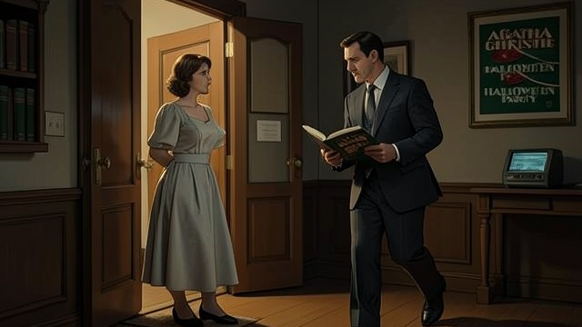 The Witness’s Confidence from "Hallowe'en Party". A Shared Investigation Respectful Persistence At Apple Trees, Poirot meets Oliver at the house where Joyce Reynolds was killed.
