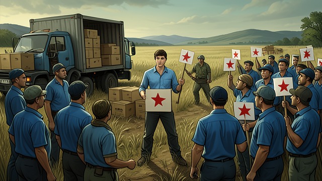 The Strawberry Strike from "I Heard You Paint Houses". A Labor Leader Emerges A first victory At nineteen, James R. Hoffa organized Kroger dockworkers who became known as the Strawberry Boys.