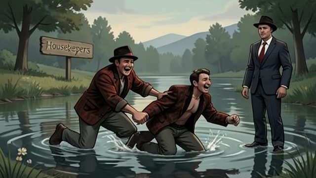 The Guards’ Routine from "You Only Live Twice". The Guards’ Routine Violence disguised as order From his hiding place, Bond sees guards pursue a frightened visitor and throw him into the lake.