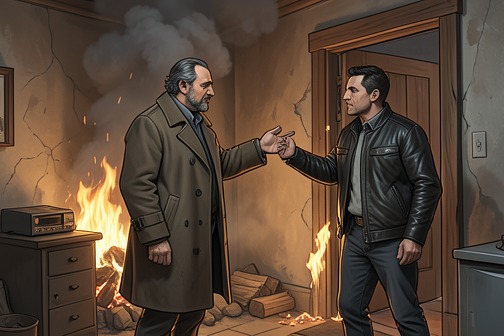 Rick Dalton's Bounty Law set fire accident from "Once Upon a Time in Hollywood". Rick Dalton’s Bounty Law set fire accident transforms a routine stunt into a genuine emergency and becomes the decisive beginning of Rick Dalton and Cliff…