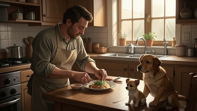 A Promise Kept from "Once Upon a Time in Hollywood". A Promise Kept A quiet domestic ritual Cliff prepares Brandy's food with exacting patience, requiring her to wait for his signal before eating.