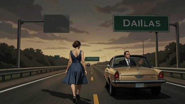 A Texas Dream from "Once Upon a Time in Hollywood". A Texas Dream Leaving home Sharon Tate hitchhikes from Dallas toward California, presenting an imaginary boyfriend as a safeguard with drivers.