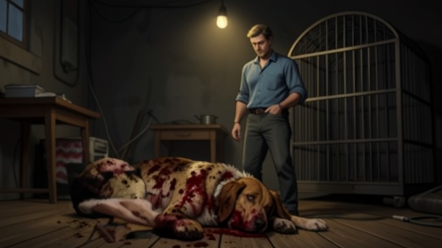 The San Diego Injury from "Once Upon a Time in Hollywood". The San Diego Injury A contest interrupted Brandy fights Caesar, a formidable male dog, and is badly hurt.
